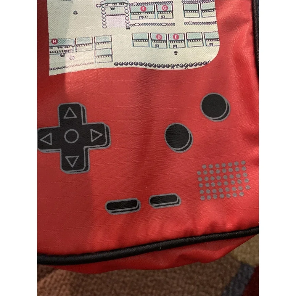 Gameboy Carrying Case Red Pokemon Zipper Vintage Rare